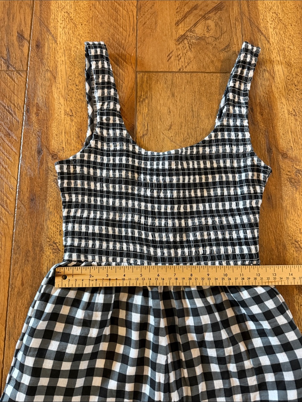 NWT ASOS Jumpsuit Wide Leg Gingham - Picture 8 of 14